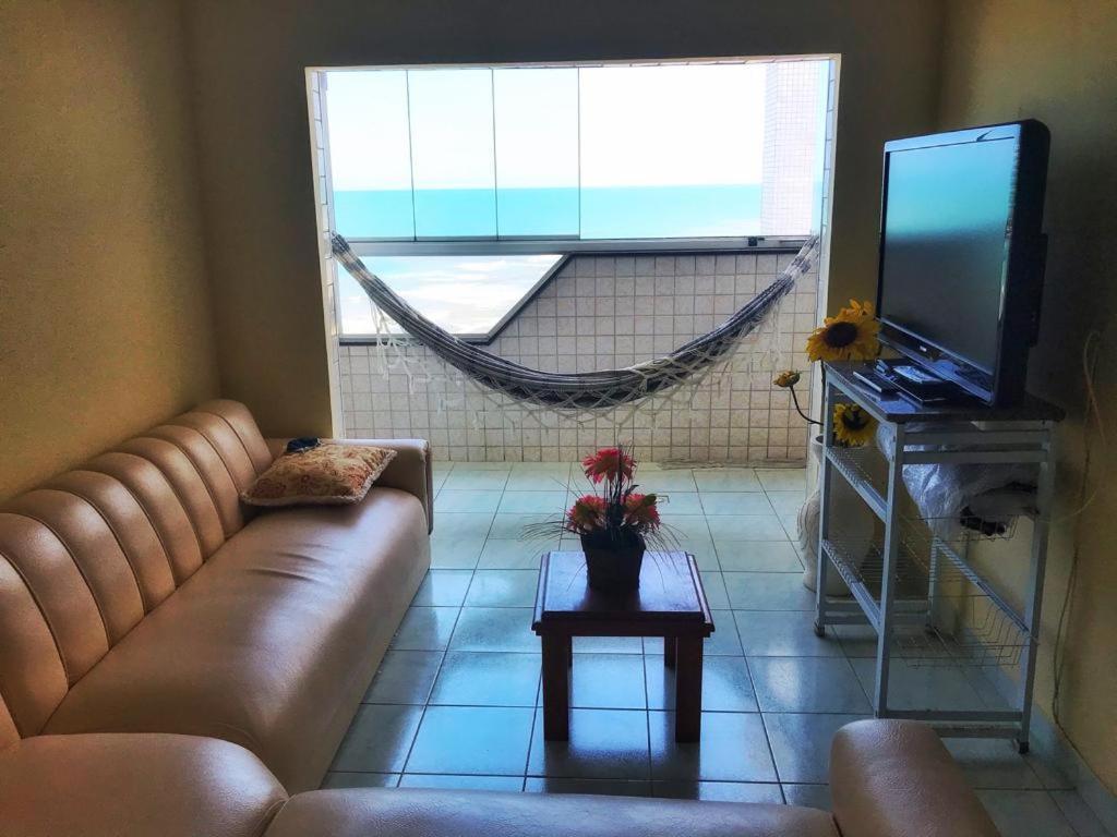 Lindo Apartamento Para Alugar Na Praia Grande Pe Na Areia Frente Ao Mar Apartment Exterior photo